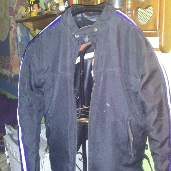 Cordura leather riding jacket - Picture 7 of 8